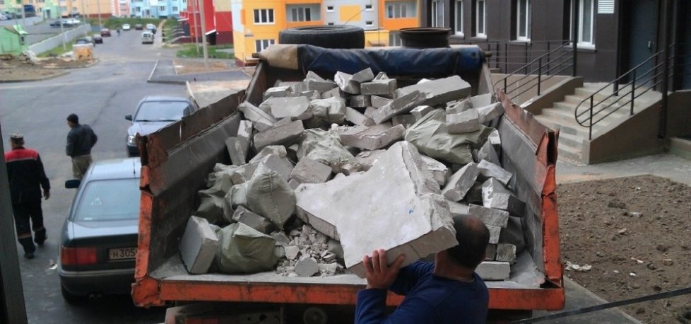 Disposal of building debris